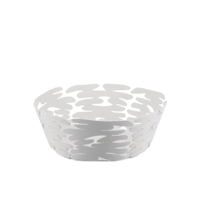 Alessi — Barket BM10/21 W | Cesta redonda de acero blanco