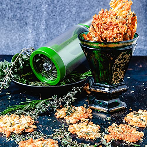 Microplane Macina Erbe 2in1 acciaio inossidabile argento con contenitore trasparente