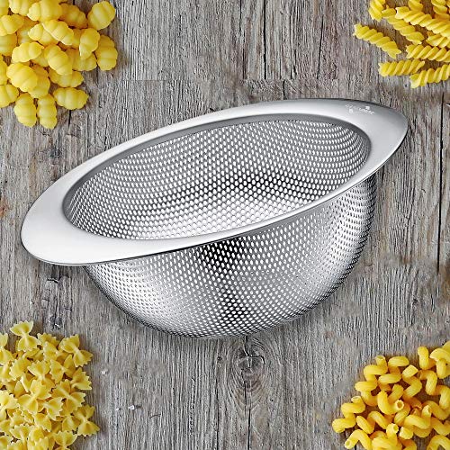 Küchenprofi colino in acciaio inox argento Ø 18 cm con supporto