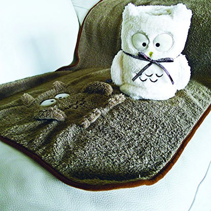 Pusher Copertina Leoncino marrone in microfibra, 60x90 cm - coperta nanna per bambini