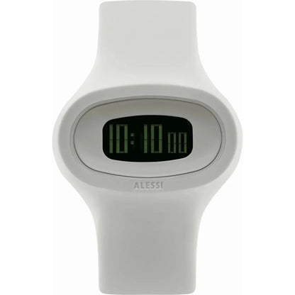 Alessi — Jak AL25003 | Armbandsur i vit polyuretan