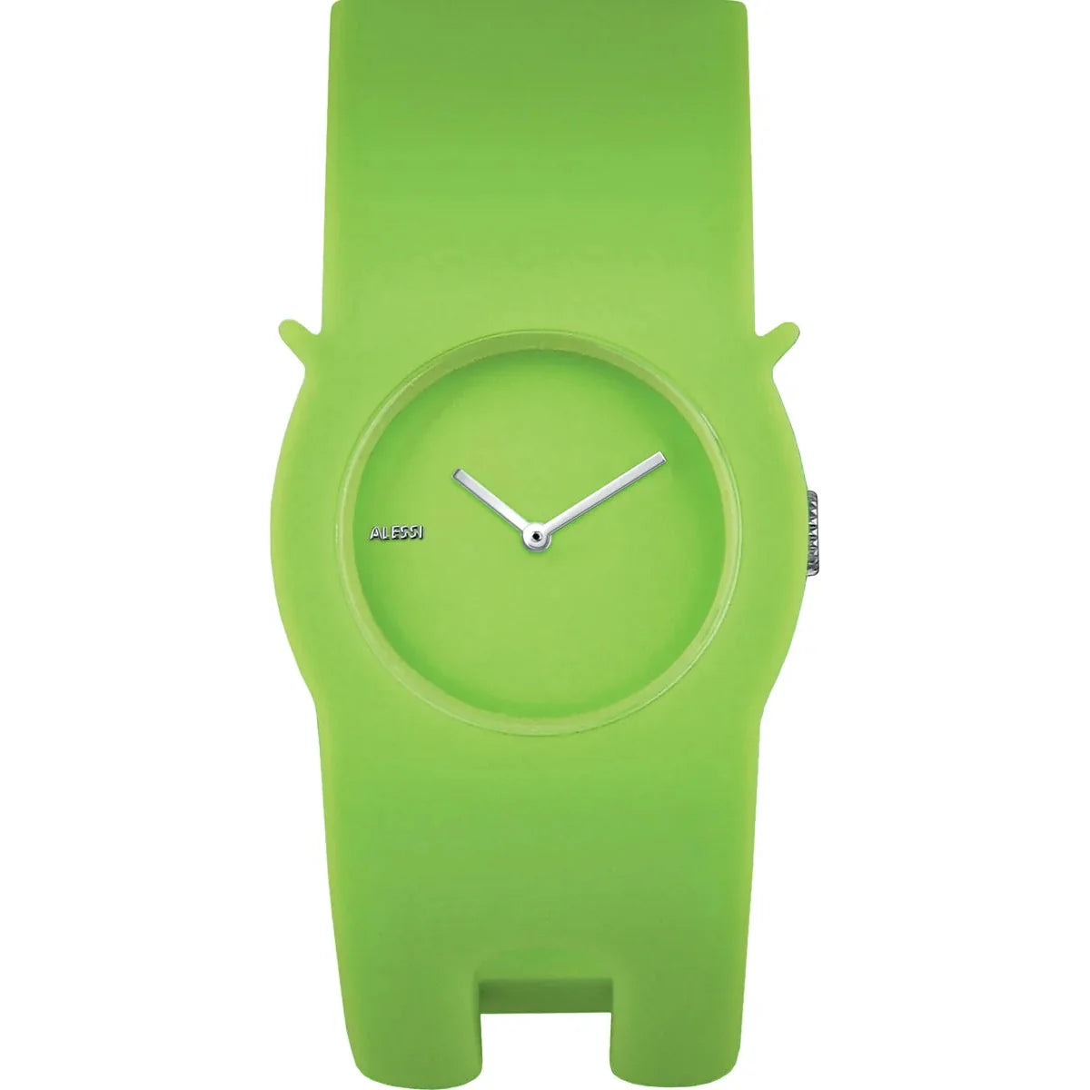 Alessi — Neko AL24002 | Armbandsur i grön polyuretan