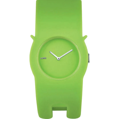 Alessi — Neko AL24002 | Armbandsur i grön polyuretan