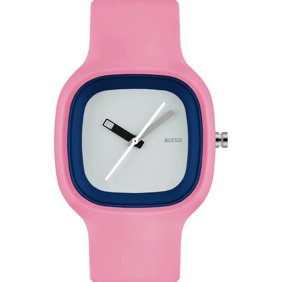 Alessi — Kaj AL10023 | Armbandsur i rosa polyuretan