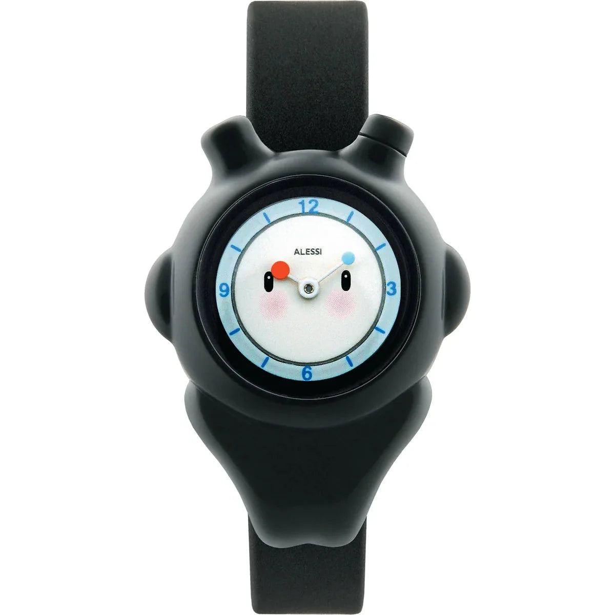 Alessi — Space-bimba AL23002 | Armbanduhr aus schwarzem Polyurethan