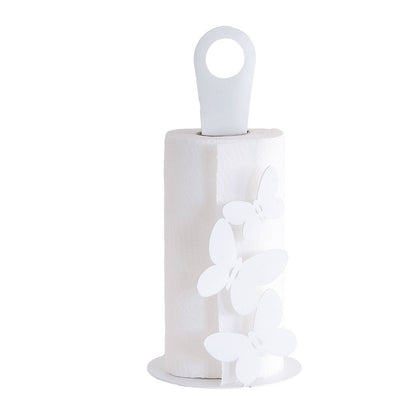 Arti & Mestieri Porta Rotoli Butterfly bianco ferro battuto lavorato artigianalmente
