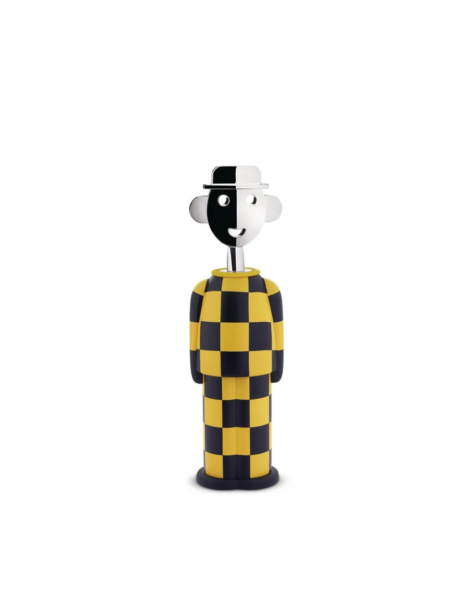 Alessi cavatappi Anna G resina termoplastica giallo, design Alessandro Mendini