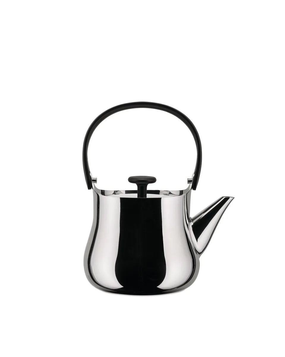 Alessi Teiera Cha NF01 acciaio inossidabile con infusore estraibile, design Naoto Fukasawa