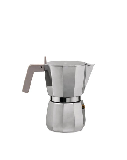 Alessi caffettiera espresso moka DC06/1 alluminio grigio manico resina - Design David Chipperfield