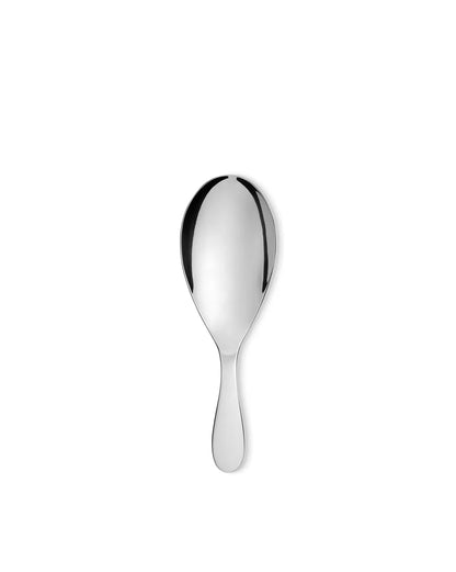 Alessi cucchiaio da risotto EatIT in acciaio inossidabile lucido 22 cm design Wiel Arets