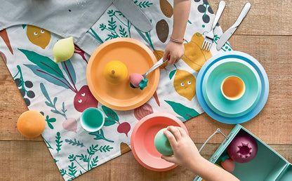 Alessi Giro Kids set da tavola in acciaio inossidabile, posate per bambini design UNStudio