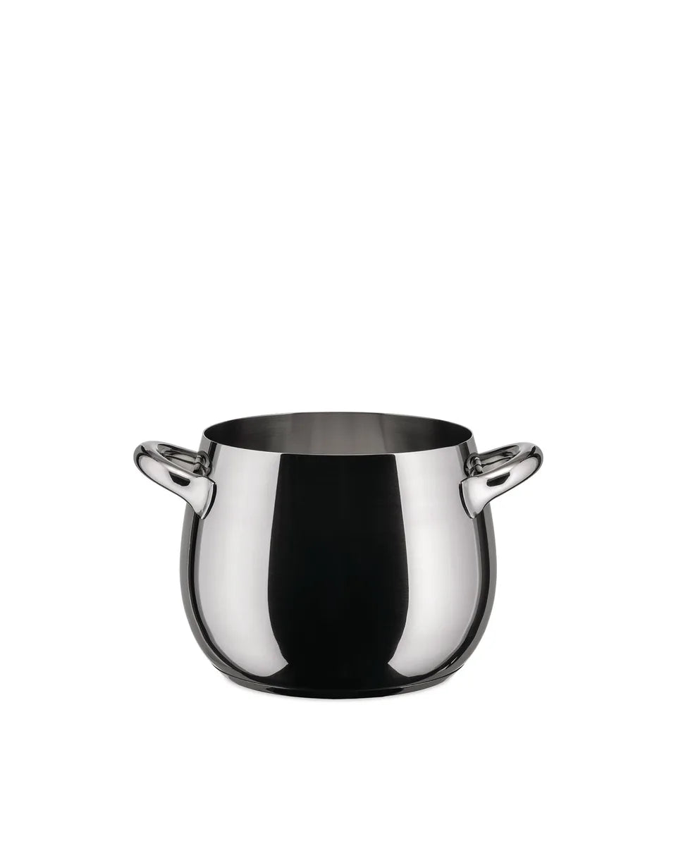 Alessi Mami pentola acciaio inossidabile 18/10 lucido design Stefano Giovannoni