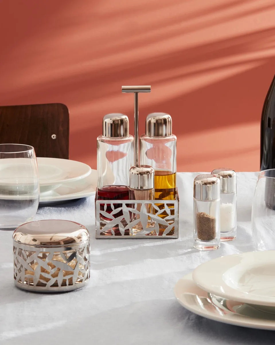 Alessi — Cactus | Stainless Steel Condiment Set