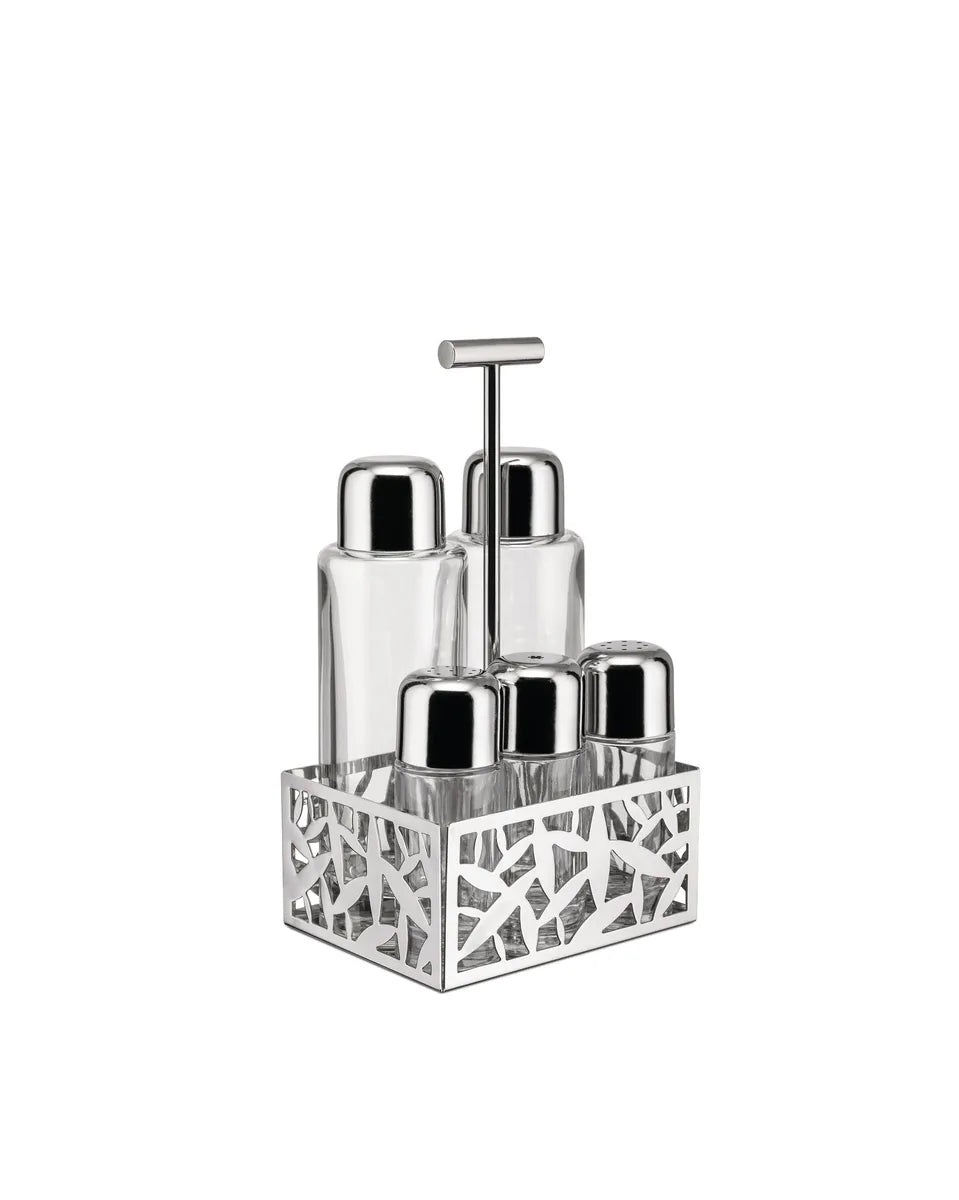 Alessi — Cactus | Stainless Steel Condiment Set