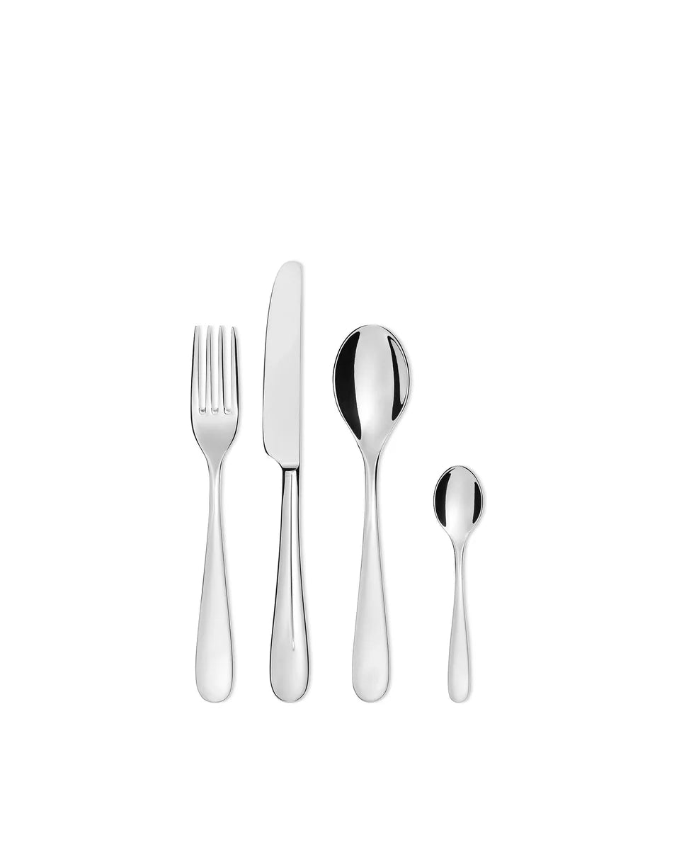 Alessi servizio posate Nuovo Milano 24 pezzi acciaio inossidabile design contemporaneo
