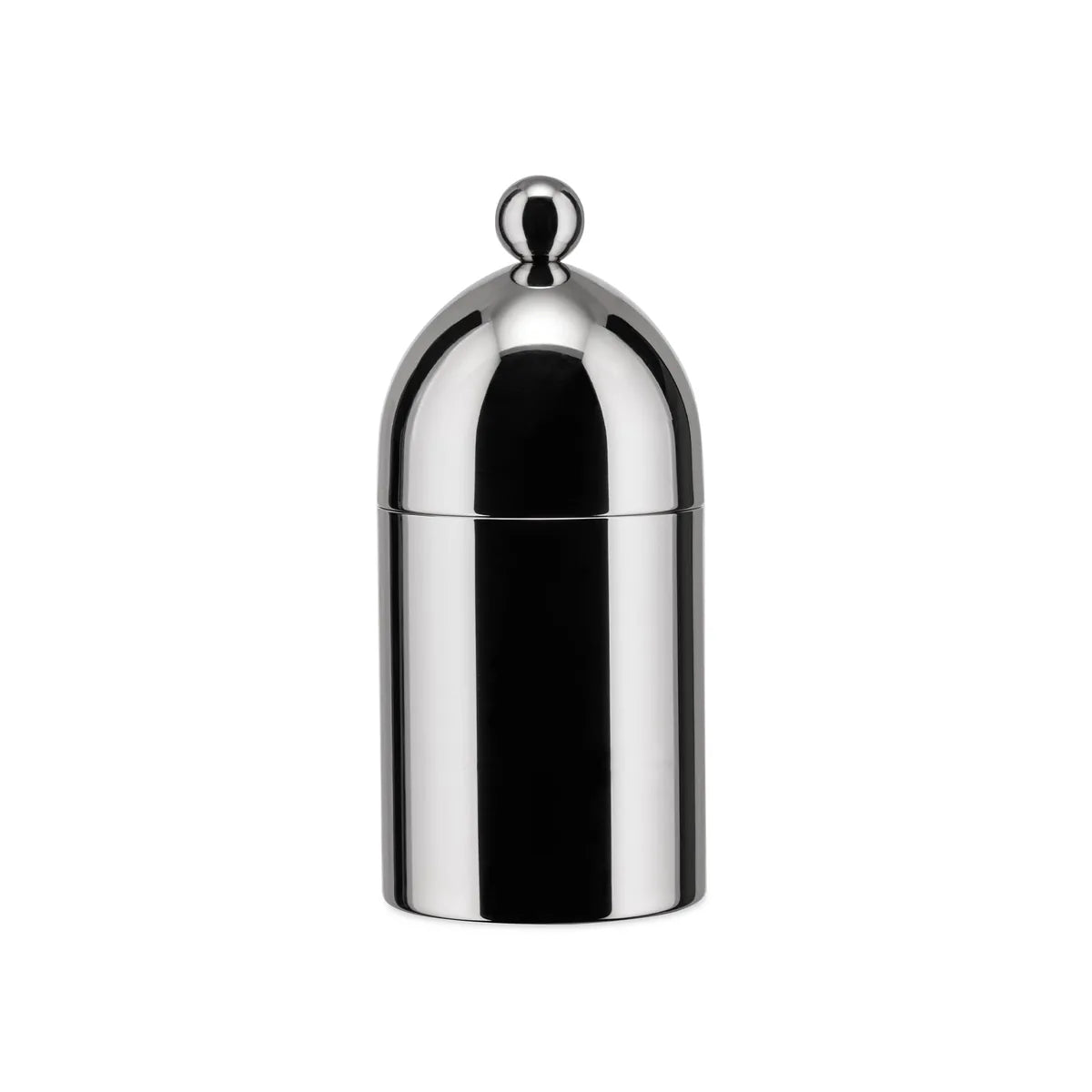 Alessi Officina zuccheriera con cucchiaino in acciaio inox lucido, design Aldo Rossi