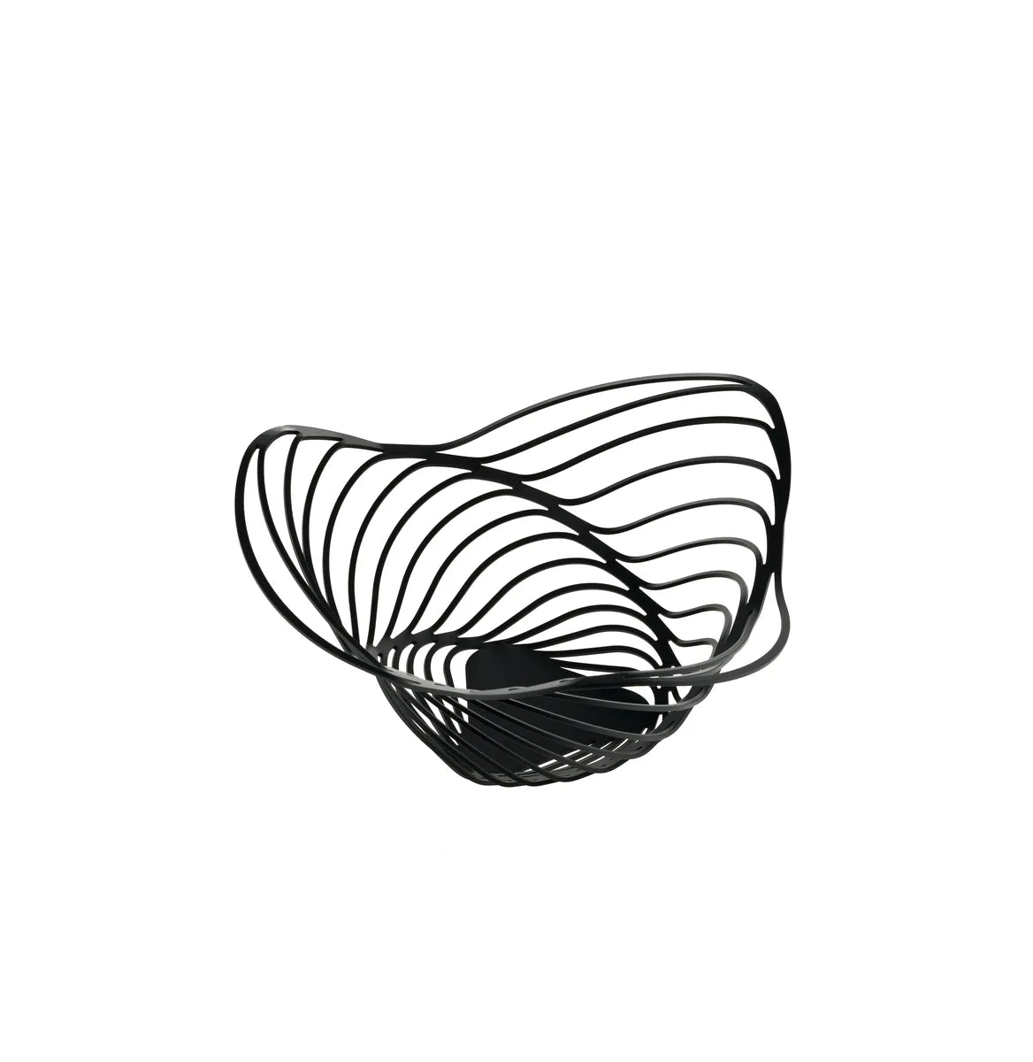 Alessi Porta Agrumi Trinity in acciaio inossidabile colorato nero - design Adam Cornish