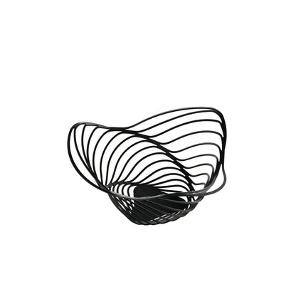 Alessi Porta Agrumi Trinity in acciaio inossidabile colorato nero - design Adam Cornish