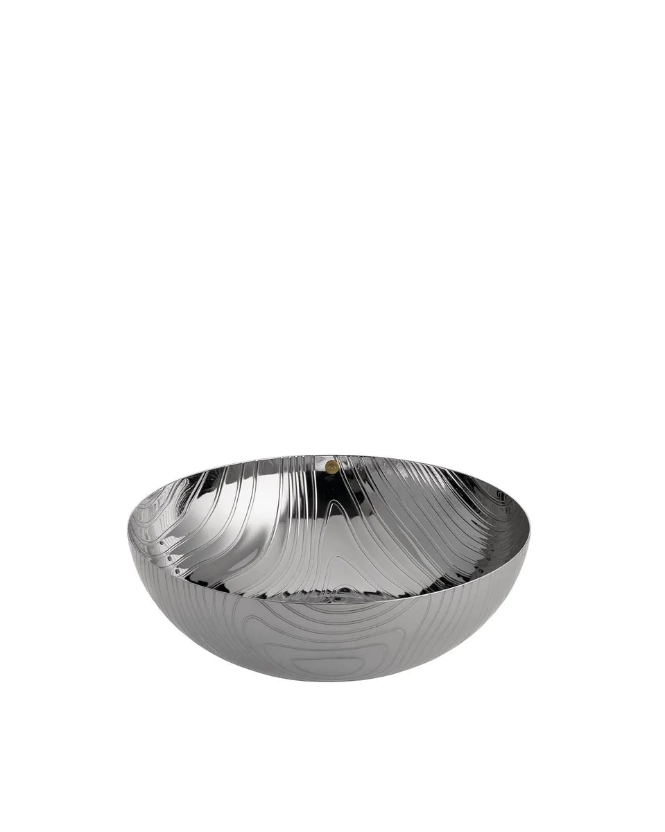 Alessi Coppa Veneer in acciaio inossidabile 18/10 con decoro in rilievo - Stilmobili