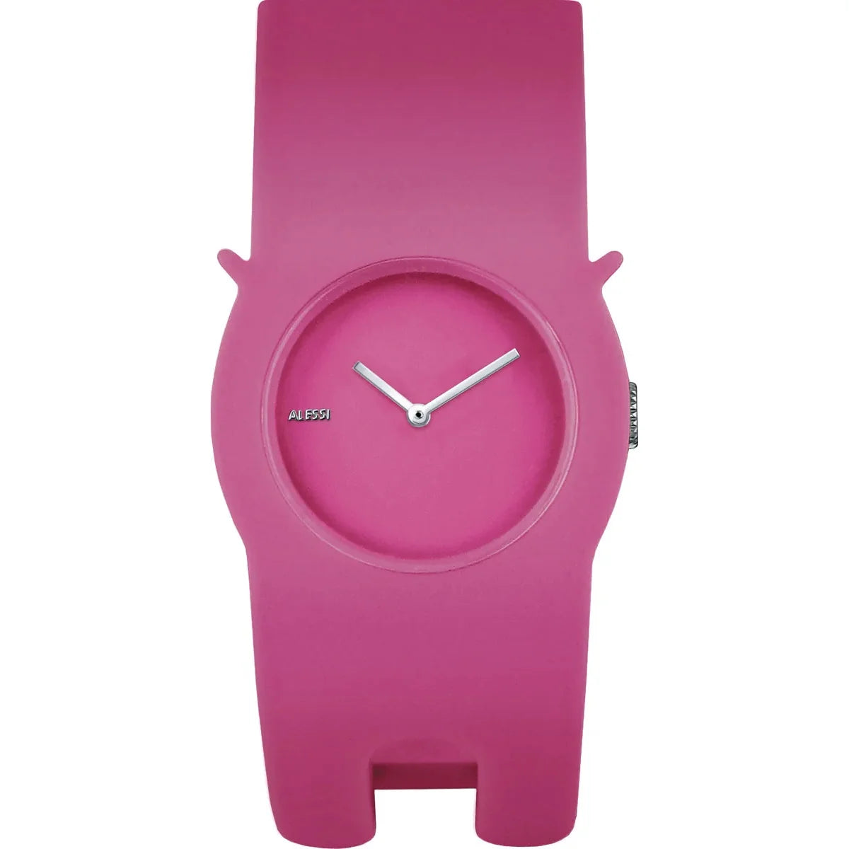 Alessi — Neko AL24004 | Armbanduhr aus rosafarbenem Polyurethan