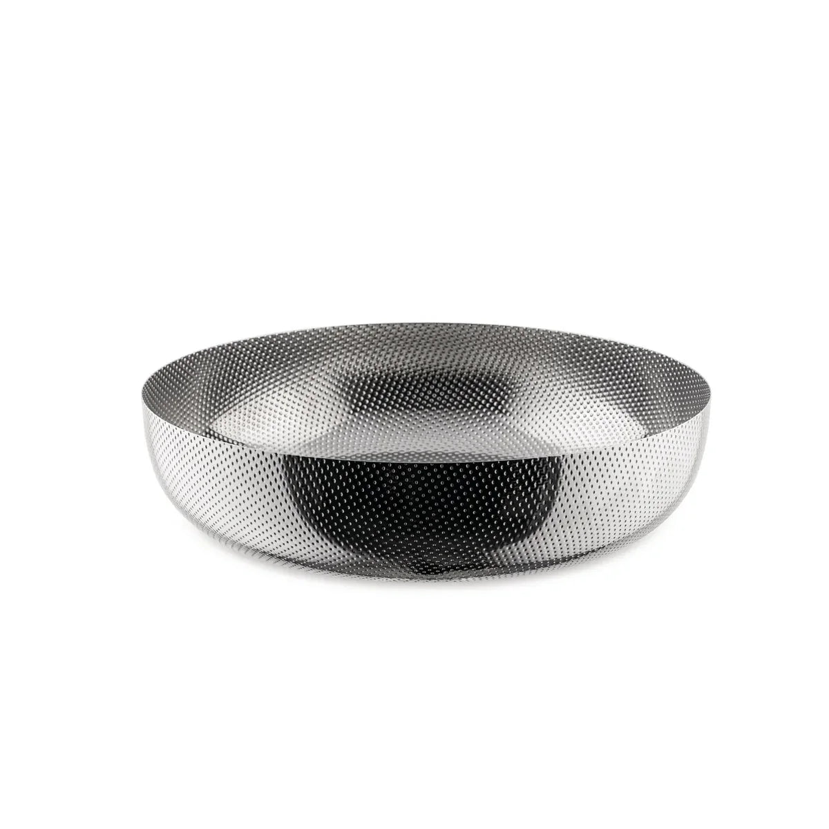 Alessi — JM17/24 T | Panier rond en acier inoxydable avec décor