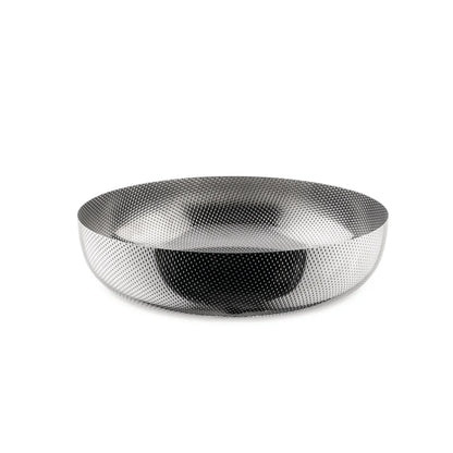 Alessi — JM17/24 T | Panier rond en acier inoxydable avec décor