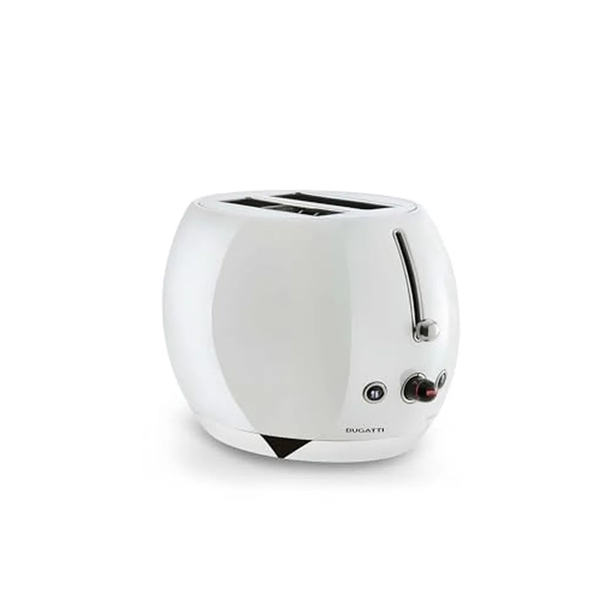 Bugatti Romeo tostapane acciaio inox design curvilineo nero