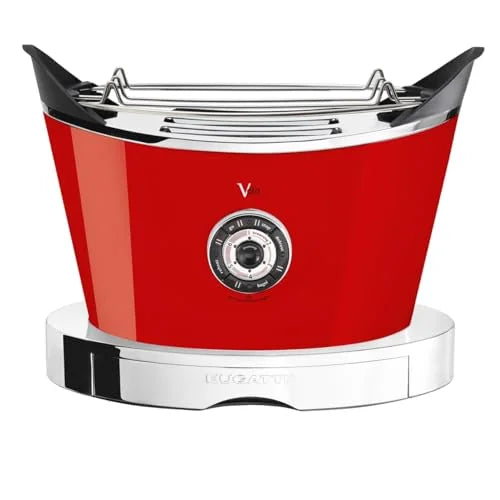 Bugatti Tostapane Rosso acciaio inossidabile - Design tedesco per cucina