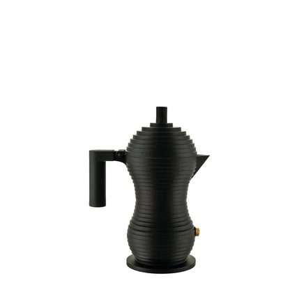 Alessi — Pulcina MDL02/1 BB | Zwarte aluminium espressomaker