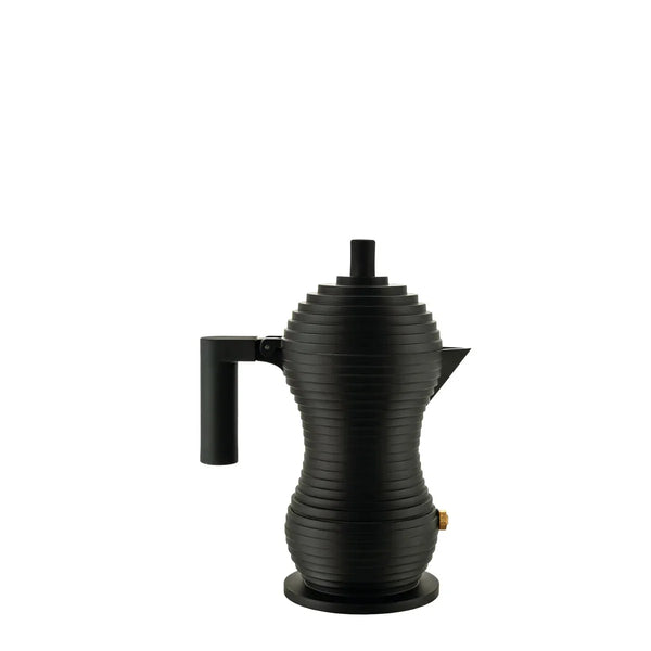 Alessi — Pulcina MDL02/1 BB | Cafetière espresso en aluminium noir — Alessi