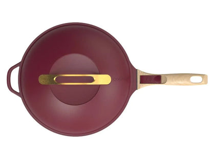 Cookut Padella 8-in-1 Rubio 28cm, metallo riciclato con manici rimovibili e accessori