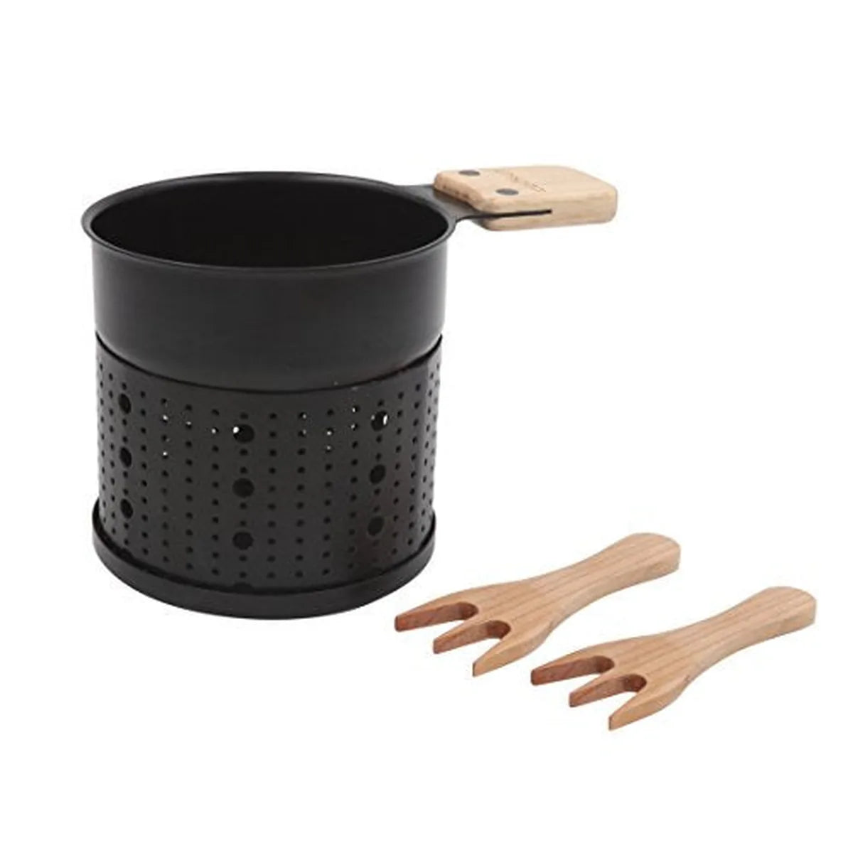 Cookut Lumi Choco fonduta cioccolato alla candela con forchette legno - confezione da 2