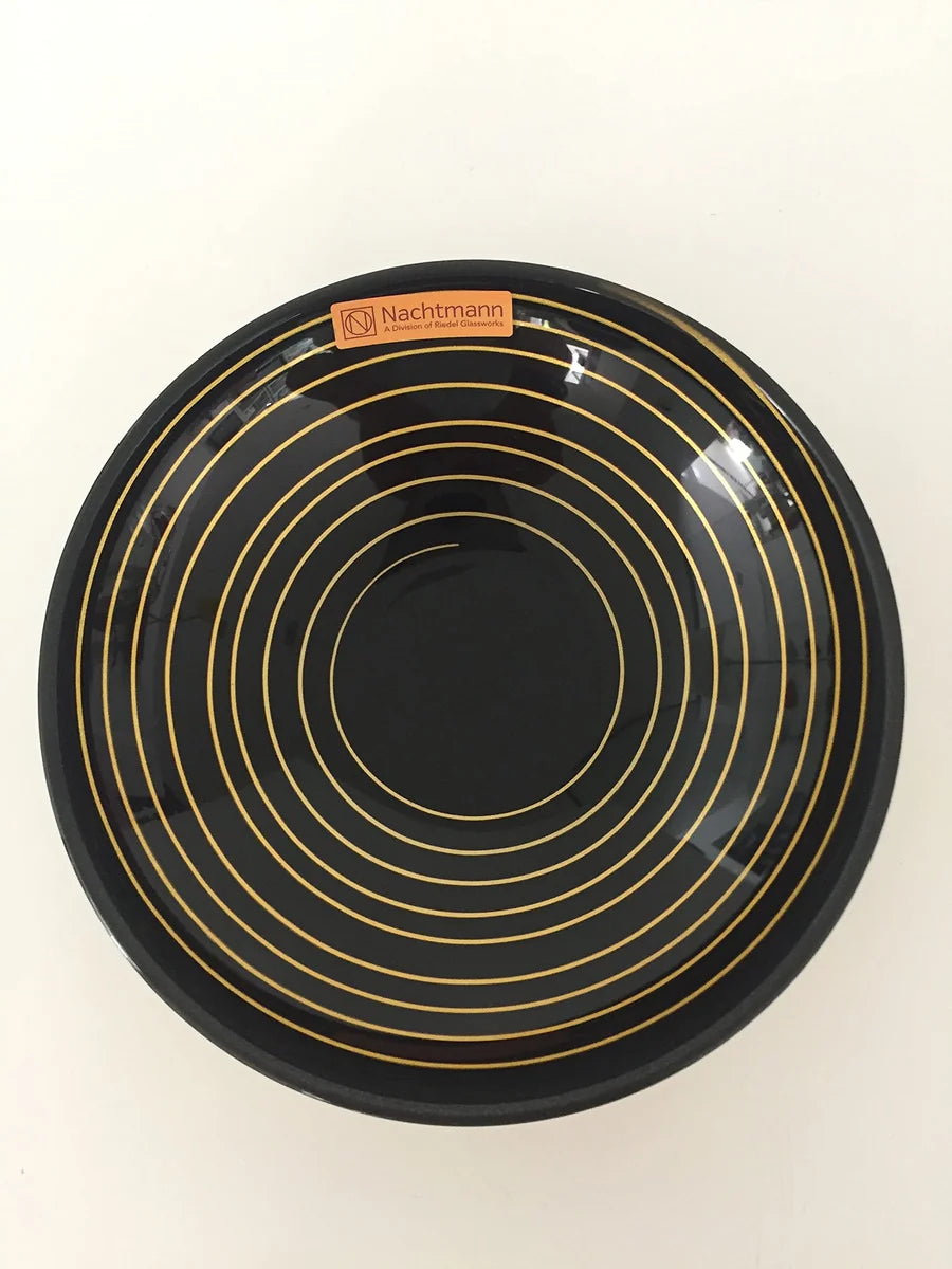 Nachtmann Coppetta 17cm cristallo nero e oro - design tedesco per tavola elegante