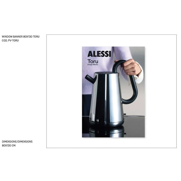 Alessi — Toru PV-TORU | Banner de escaparate Window de 80×130 cm — Alessi