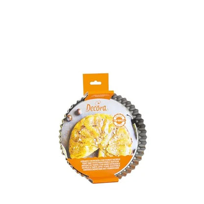Decora stampo crostata rotondo fondo mobile Ø28 cm acciaio antiaderente