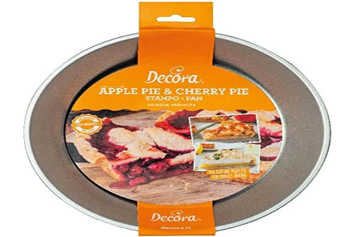Decora Stampo Crostata 23cm antiaderente argento - acciaio con rivestimento antiaderente
