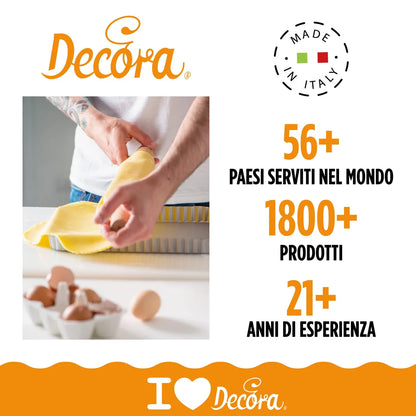 Decora stampo per crostata rettangolare acciaio antiaderente fondo rimovibile