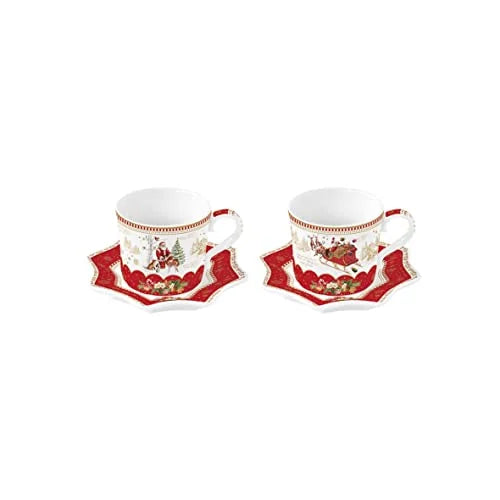 Easy Life piatto ovale 30x20,5 cm porcellana bianca Natale