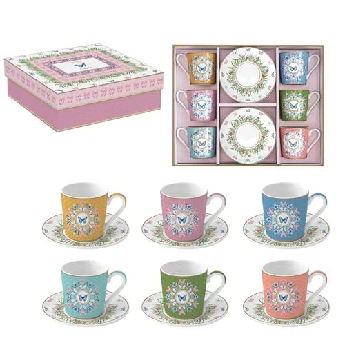 Easy Life — Set de 6 tasses | Tasses à café en porcelaine — Easy Life