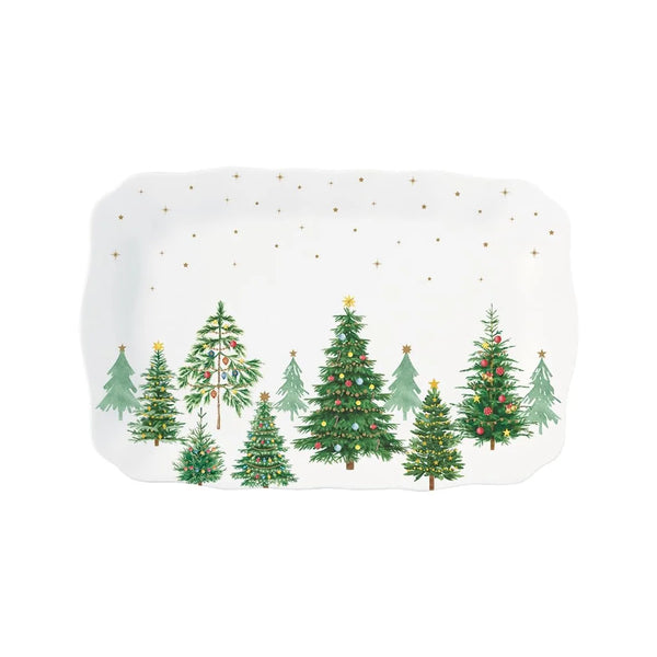 Easy Life - Festive Trees | Porzellan-Servierplatte — Easy Life