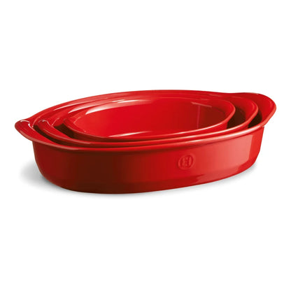 Emile Henry - Stor rosa form 42,5×28 cm | Keramikform