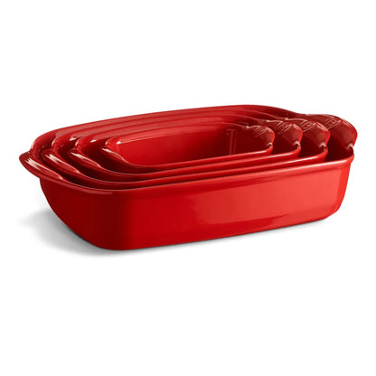Emile Henry — Teglia da Forno 36×23 cm Rosso | Teglia Ceramica