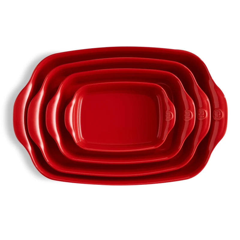Emile Henry — Teglia da Forno 36×23 cm Rosso | Teglia Ceramica