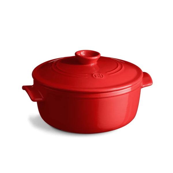Emile Henry — Cocotte Tonda 5,3L Antracite | Tegame Ceramica — Emile Henry