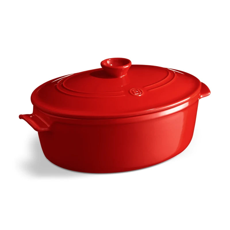 Emile Henry casseruola ovale 4,5L ceramica ardesia 36,5x24,2 cm