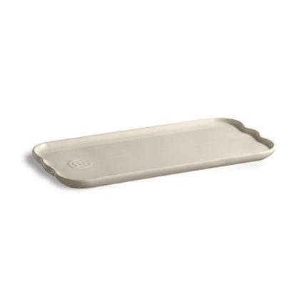 Emile Henry piatto per torta in ceramica alta 32 cm con scanalature interne