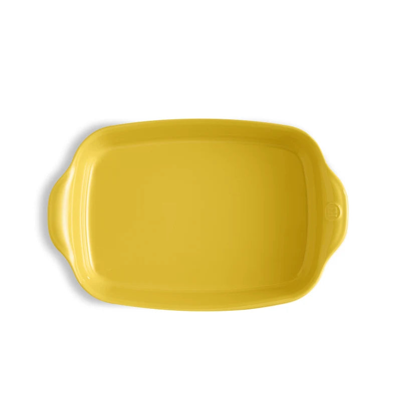 Emile Henry — Rektangulär form 36×23 cm | Keramisk ugnsform