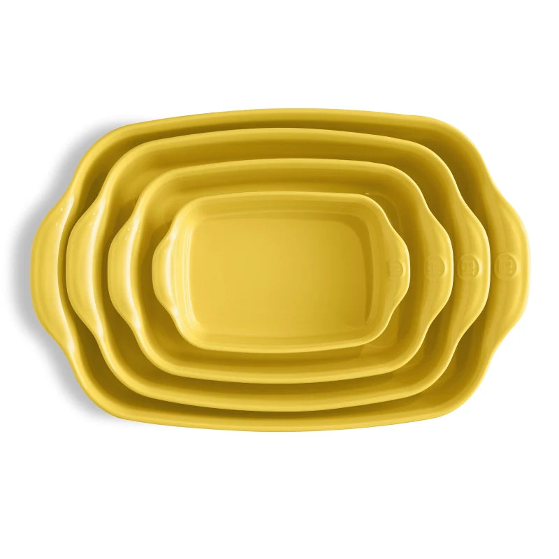 Emile Henry — Rektangulär form 36×23 cm | Keramisk ugnsform