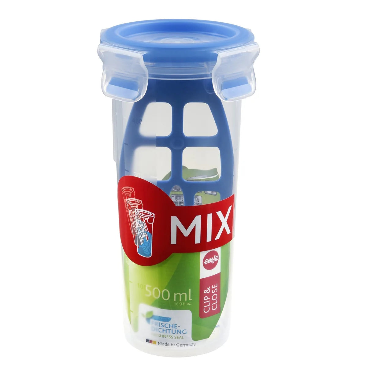 Emsa contenitore salvafreschezza 0.5L trasparente con miscelatore rotondo - Stilmobili