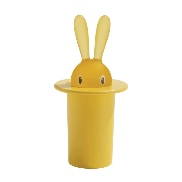 Alessi — Magic Bunny ASG16 Y | Porte-cure-dents en résine jaune — Alessi